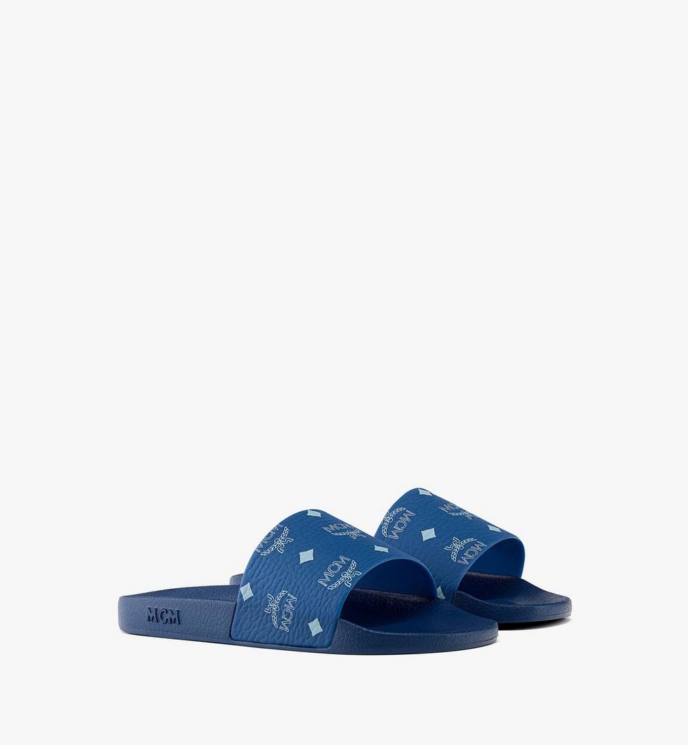 Monogram Print Rubber Slides 1